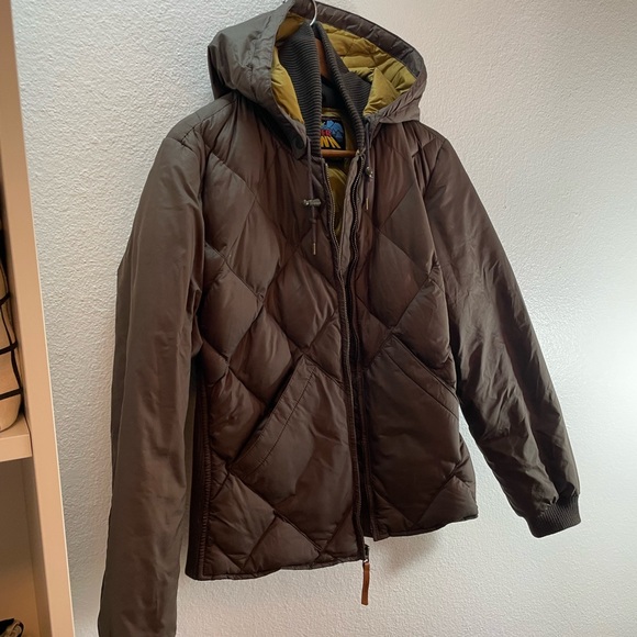 Vintage Eddie Bauer Down Hooded Jacket Womens Size L. - Picture 2 of 11